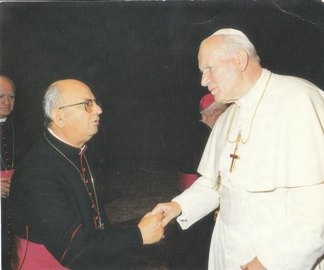 Papa Giovanni Paolo II e Monsignor Nicola Rotunno